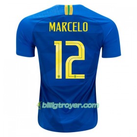 Billige Fotballdrakter Brasil Marcelo 12 VM 2018 Bortedraktsett
